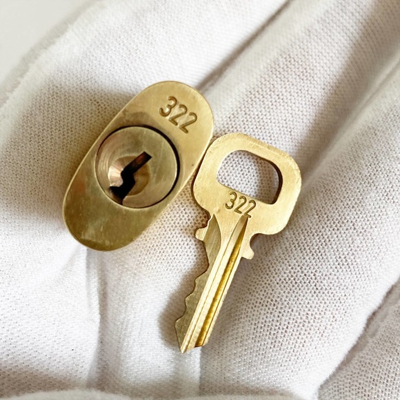 LOUIS VUITTON Lock and Key Set on Chain Necklace #322 - Picture 6 of 9